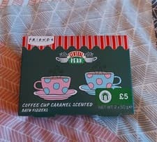 Image of F•R•I•E•N•D•S Coffee Cup Caramel Scented Bath Fizzers