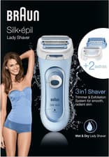 Image of Braun Silk-Épil 5 Lady Shaver, 3-In-1 Electric Shaver, Trimmer and Exfoliation S