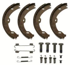 Image of Rear TRW-OE GS8721 Brake Shoe Set, parking brake for MERCEDES-BENZ,OPEL,PORSCHE,