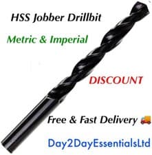 Image of HSS Roll Forged Jobber Drillbit High Speed Top Quality - Metric & Imperial Sizes