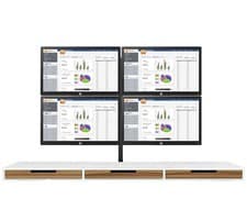 Image of Quad Set - 4x HP E232 23'' Inch 1080p LED Monitor VGA,HDMI,USB,Display Ports