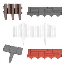Image of GARDEN BORDER LAWN EDGING FLEXIBLE PLASTIC FLOWER BED HAMMER IN PATH EDGE FENCE