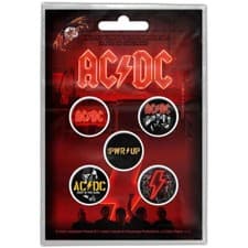 Image of OFFICIAL AC/DC ACDC  LOGO METAL KEYRING PIN BADGE - FOR THOSE ABOUT TO ROCK