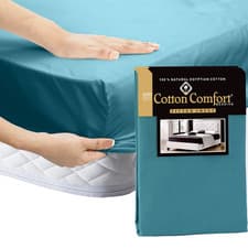Image of 25cm Deep Plain Fitted Sheet | 100% Egyptian Cotton | 400 Thread Count all sizes