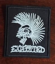 Image of EXPLOITED - SKULL LOGO EMBROIDERED SEW ON PATCH *PUNK *ROCK *NEW
