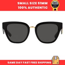 Image of Dolce & Gabbana Women's Sunglasses DG4437 501/87 Black Butterfly Dark Gray 51mm
