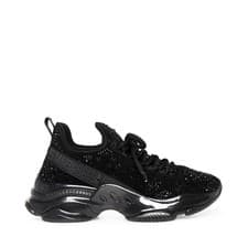 Image of STEVE MADDEN Womens Black Maxima-R Trainers UK 6 BRAND NEW Ref 2048