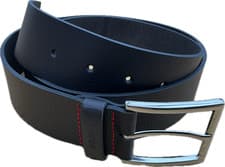 Image of Hugo Boss Mens Giaspo Leather Belt Brown Textured 95cm ( Fits 34” ) New
