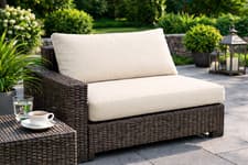 Image of Rattan Garden Furniture Cushions Replacement 10cm Thick Seat Back Pad Outdoor UK