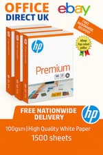 Image of HP Premium A4 Printer Paper 100gsm Reams Copier Printer 500-2000 INC VAT