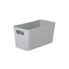 Image of Wham Rectangular Plastic BasketOne Size Grey ST9094