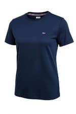 Image of Tommy Jeans Womens T Shirt Navy Blue TJW Soft Jersey Tee Shirt DW06901 Navy