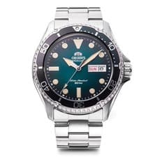 Image of Orient Mako III Kamasu Automatic Diver Watch 200M Green Dial RN-AA0811E JAPAN