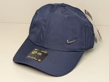 Image of NEW Nike Heritage86 Metal Swoosh Cap Navy Blue 943092-451 Unisex One Size H86