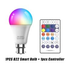 Image of 2/4PCS Wifi Smart Bulb RGB CCT Dimmable Lamp Bulb For Alexa Google App Control