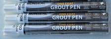 Image of 3x 7ml RONSEAL ONE COAT TILE GROUT PEN BRILLIANT WHITE WHITENER BATHROOM KITCHEN