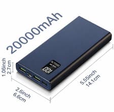 Image of Portable Power Bank 20000mAh External Battery Charger