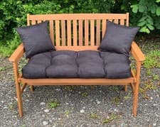 Image of GARDEN BENCH CUSHION with blown fibre filling, 3ft, 4ft & 5ft, choice of colours