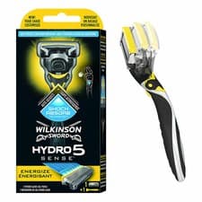 Image of Wilkinson Sword Hydro 5 Sense Energize Razor With 1 Blade Shave Less Irritation