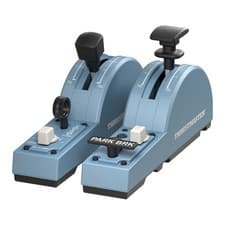 Image of Thrustmaster TCA Quadrant Add-On Airbus Edition Black Blue Flight Sim PC