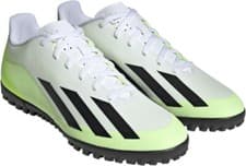 Image of Adidas X CrazyFast 4 TF Football Turf Boots Size 9UK Men Lime Green IE1583