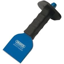 Image of Draper 1x 225x75mm Brick Bolster with Hand Guard Professional Tool 63730