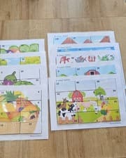 Image of Multiplication Puzzles 2-10 Activity Board Educational Toy Math Game for Kids