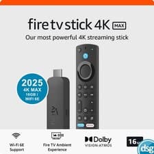 Image of Amazon Fire TV Stick 4K Max / Streaming Device Wi-Fi 6E Alexa Voice Remote 16GB