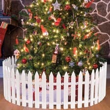 Image of 10X Plastic Picket Fencing Outdoor Garden Lawn Edge Border Path Edging Fence UK