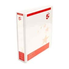 Image of 5 Star Office A4 Presentation Ring Binder Polypropylene 38mm 2D-Ring Pack of 10