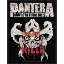 Image of PANTERA Patch: KILLS (IN RETAIL PACK): cowboys from hell Official fan gift £pb