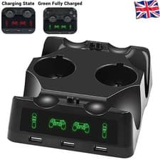 Image of 4 In1 Controller Charger Dock Station Stand For Playstation PS4 PSVR VR Move UK
