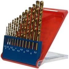Image of kwb 427140 HSS Metal Twist Drill Bit set 13-piece titanium nitride