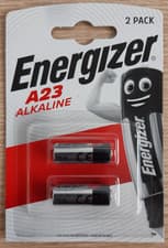 Image of 2 x New Energizer A23 Alkaline Batteries MN21 LRV08 12V Longest expiry