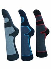 Image of 3 PAIRS MENS HIKING SOCKS / WALKING SOCKS / BOOT SOCKS 65% COTTON (Hike Boot)