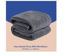 Image of Russell Hobbs RHHT1004GR Electric Blanket Microfleece Throw Digital Remote Grey