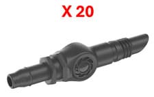 Image of Gardena Micro Drip System 4.6mm Connector 13213-20 Pack of 20