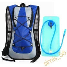 Image of 2 Litre 2L Cycling Running Hydration Backpack Rucksack Bladder Bag Hiking Sports