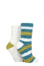 Image of Womens Socks Fluffy and Cosy Blissful Bed Time - Gift for Her - 2 Pair Pack Elle