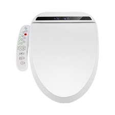 Image of Electric Smart Bidet Toilet Seat Washing Heated Side-Panel Control LED Warm Dry