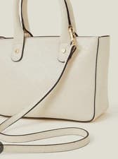 Image of NWT Accessorize Katie Mini Handheld Bag Long Strap Cream