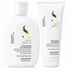 Image of Alfaparf Semi Di Lino Diamond Illuminating Low Shampoo 250ml Conditioner 200ml