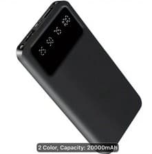 Image of Power Bank 20000mAh | LED light And Dual Output Ports | USB C | Charger portable