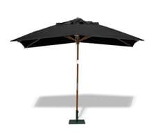 Image of Rectangular Wooden Parasol, 3x2m - 5 colour options