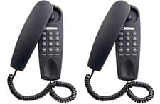 Image of 2 x Binatone TREND Corded Wall Phone - Black