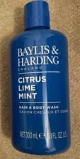 Image of Baylis & Harding Citrus Lime Mint Hair And Body Wash 300ml New