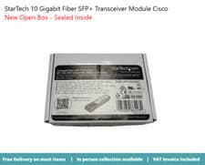 Image of StarTech 10 Gigabit Fiber SFP+ Transceiver Module Cisco SFP10GLRMST