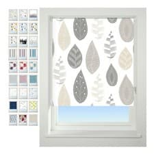Image of Blackout Roller Blind, Patterned Thermal 100% Blackout Fabric, Window Blind