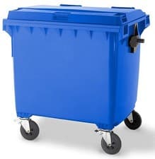 Image of Blue 1100 wheelie bin Heavy Duty EN840 Certified