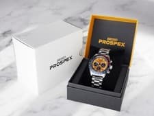 Image of SEIKO PROSPEX SBDL117 SPEEDTIMER Soloar Chronograph Wrist Watch Bright Yellow